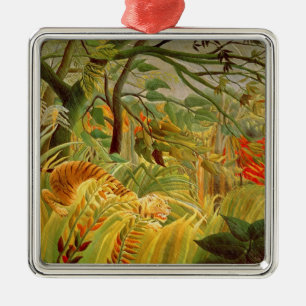 Tiger in a Tropical Storm  1891 Metal Ornament