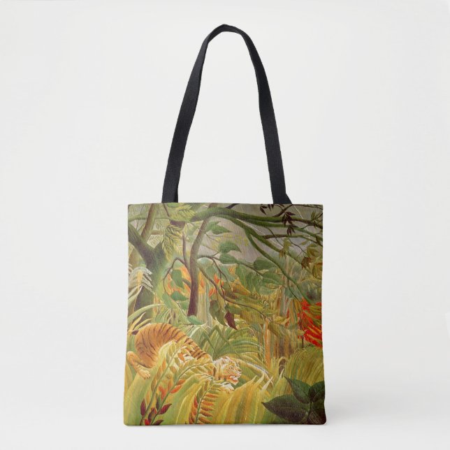 Tiger in a Tropical Storm  1891 Tote Bag (Front)