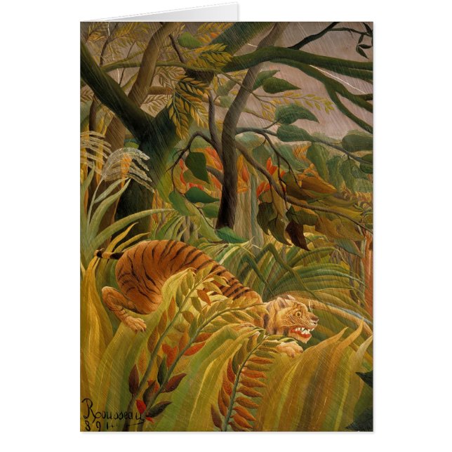 Tiger in a Tropical Storm by Henri Rousseau (Front)
