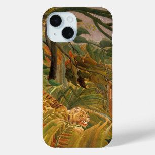 Tiger in a Tropical Storm by Henri Rousseau iPhone 15 Case