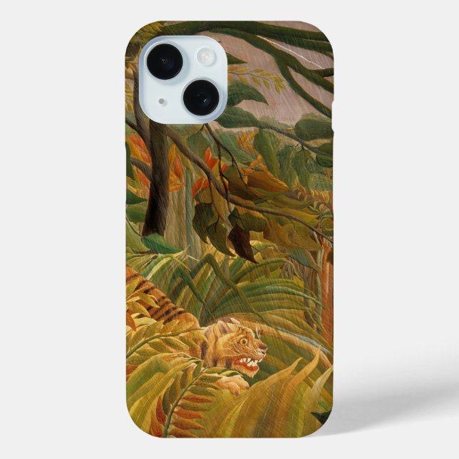 Tiger in a Tropical Storm by Henri Rousseau Case-Mate iPhone Case (Back)