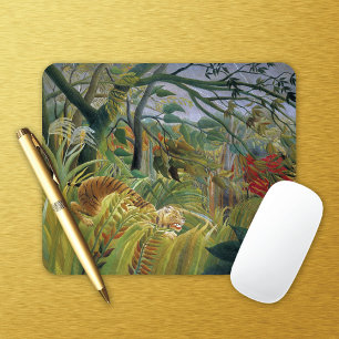 Tiger in a Tropical Storm Henri Rousseau Mouse Pad
