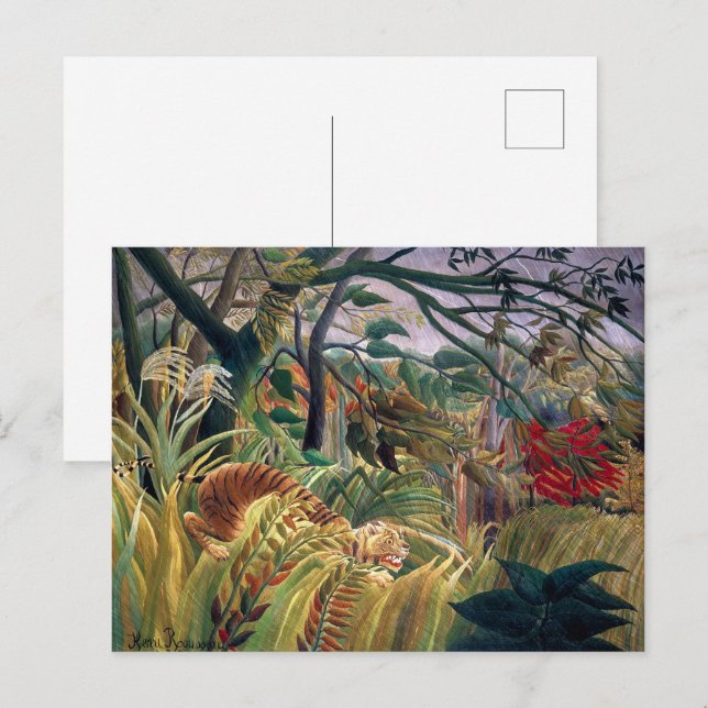 Tiger in A Tropical Storm | Henri Rousseau | Postcard (Front/Back)