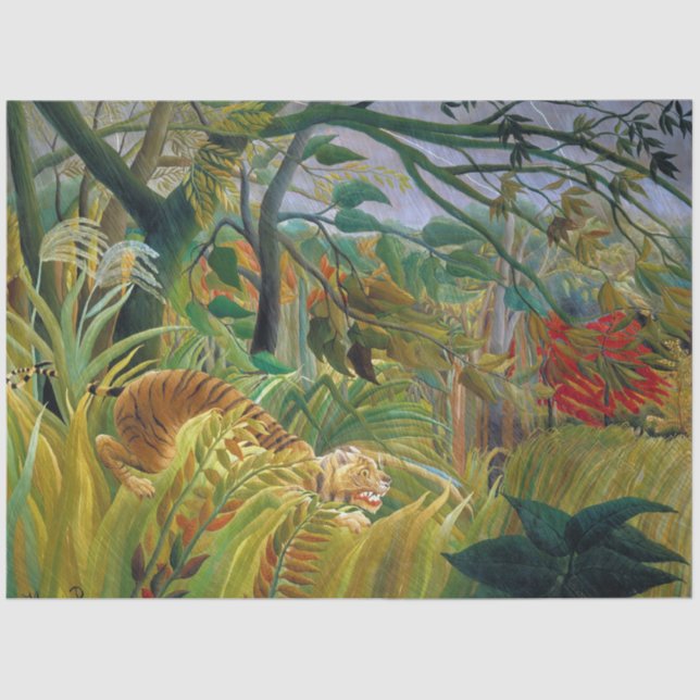 Tiger in a Tropical Storm, Rousseau Tissue Paper (Front)