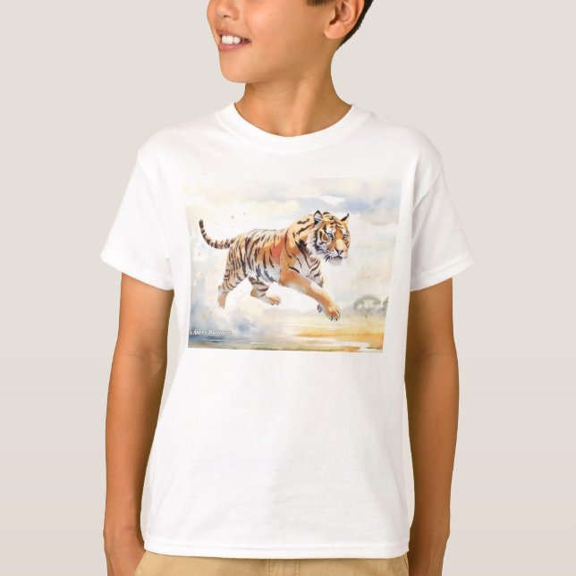 Tiger in Action 2 T-Shirt (Front)