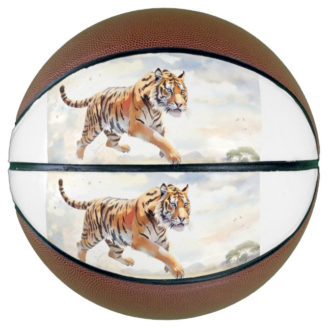 Tiger in Action Basketball (Front)