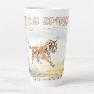 Tiger in Action - Wild Spirit Latte Mug