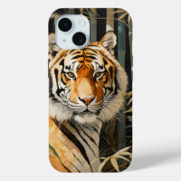 Tiger in Bamboo Forest