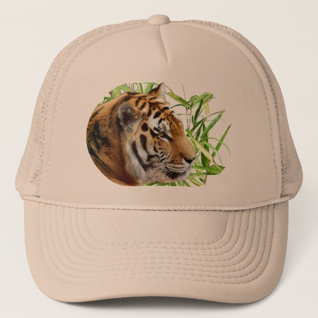 TIGER IN BAMBOO TRUCKER HAT (Front)