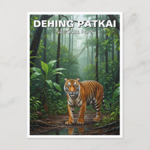 Tiger in Dehing Patkai National Park India Travel Postcard