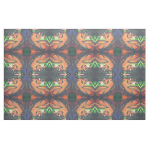 Tiger In Geometric Art Style Franz Marc Fabric