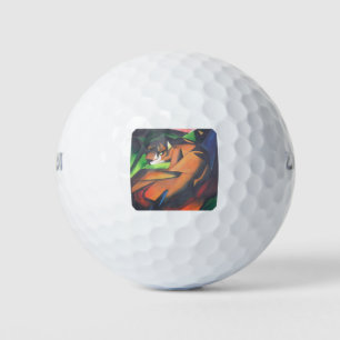 Tiger In Geometric Art Style Franz Marc Golf Balls