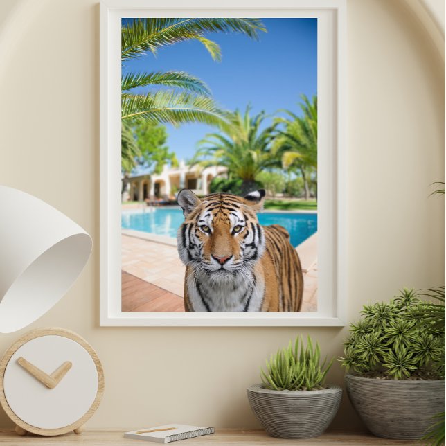 Tiger in Luxurious Villa Animal photography Poster (Creator Uploaded)