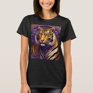 Tiger in purple T-Shirt