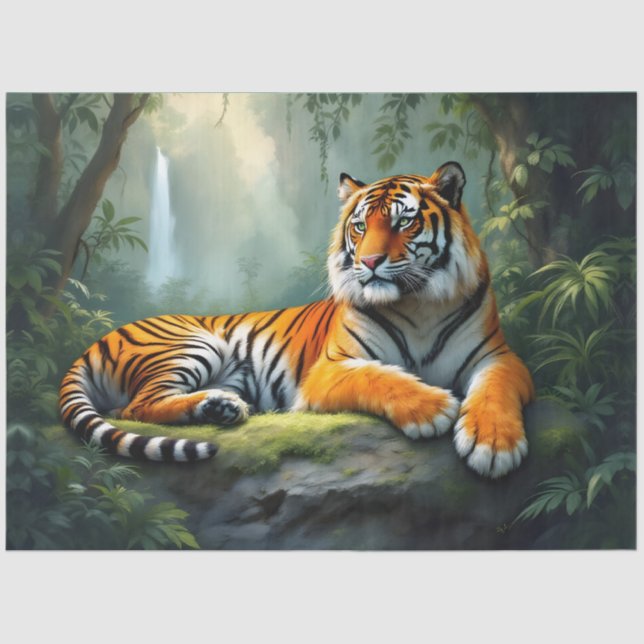 Tiger in the Jungle  Tissue Paper (Front)