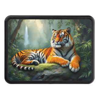 Tiger in the Jungle Trailer Hitch Cover