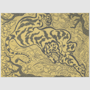 Tiger in the Jungle (Wild Animal) (by Paul Ranson) Tissue Paper