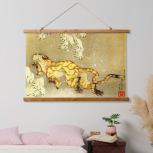 Tiger in the Snow Katsushika Hokusai 1849 Hanging Tapestry