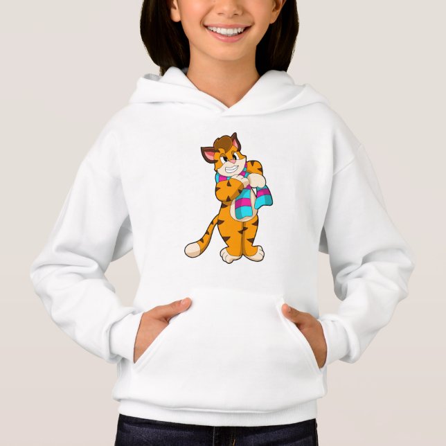 Tiger in Winter with Scarf (Front)
