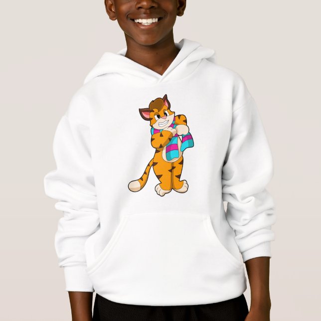 Tiger in Winter with Scarf (Front)