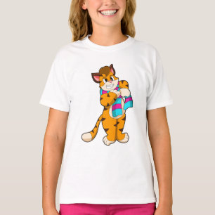 Tiger in Winter with Scarf T-Shirt