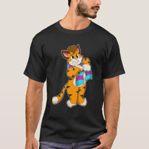 Tiger in Winter with Scarf T-Shirt