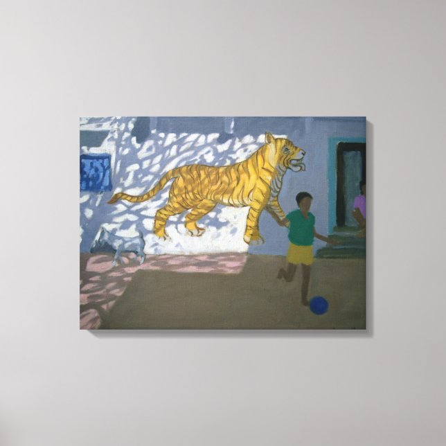 Tiger India Canvas Print (Front)