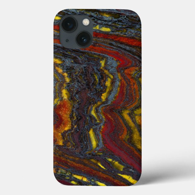 Tiger Iron In Red, Yellow, Blue Case-Mate iPhone Case (Back)