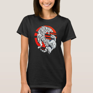 Tiger Japanese Wave Predator Wildlife Wilderness J T-Shirt