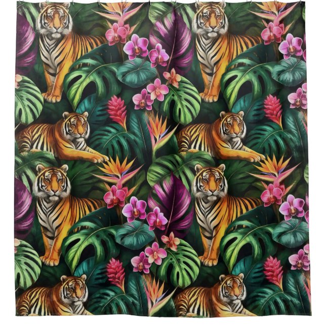 Tiger Jungle Dreams Seamless Surface Pattern (Front)