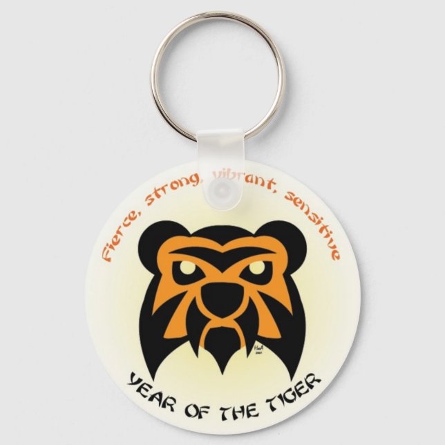 Tiger Key Keychain (Front)