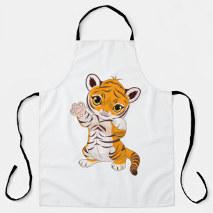 tiger kid apron