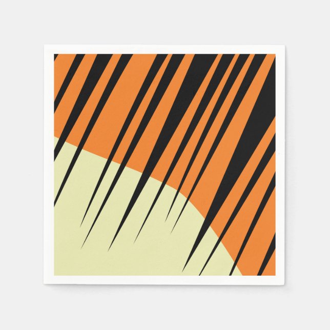 Tiger Kids Safari Birthday Napkin (Front)