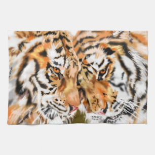 Tiger Kitchen Towel Couple Tigers