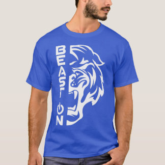 Tiger KopfBeast On Fitness Gym Motivation Fitness  T-Shirt