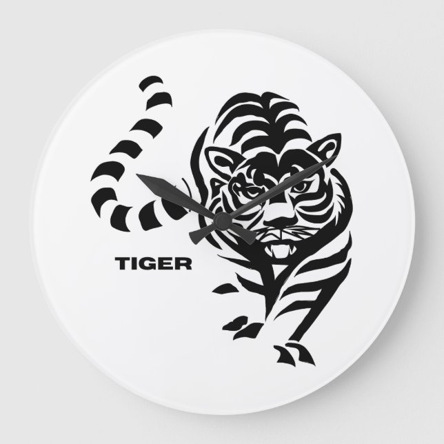 Tiger Large Clock (Front)