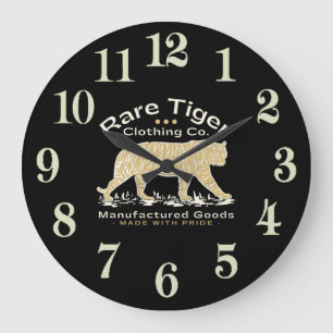  Tiger Large Clock