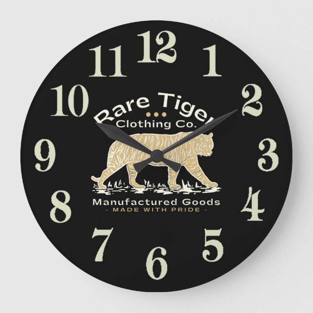  Tiger Large Clock (Front)