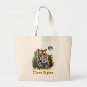 Tiger Large Tote Bag