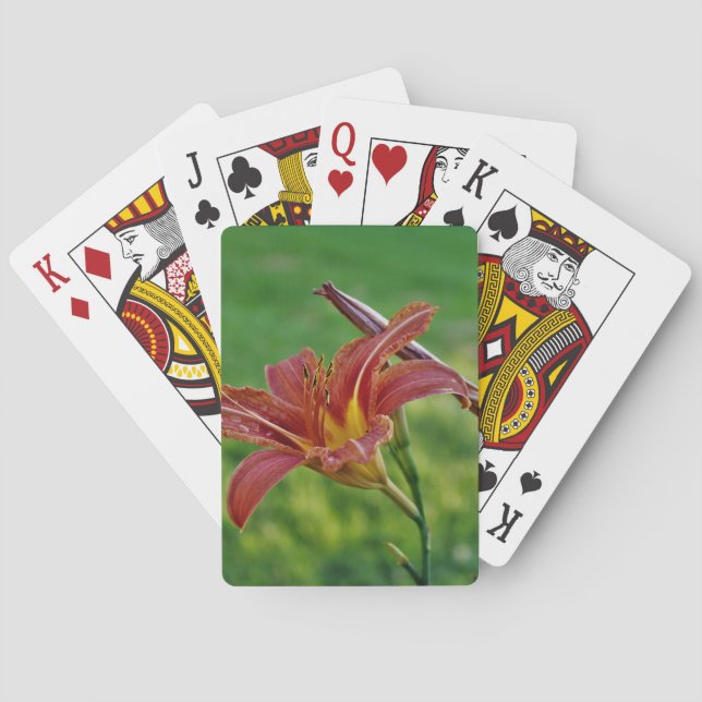 Tiger Lilies Playing Cards (Back)