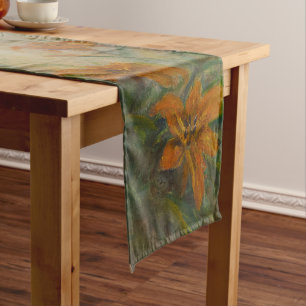 Tiger Lilies Short Table Runner