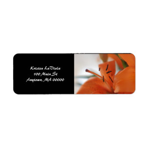 Tiger Lily Address Label