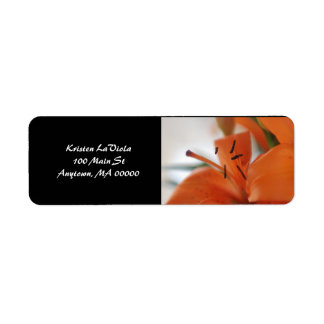 Tiger Lily Address Label