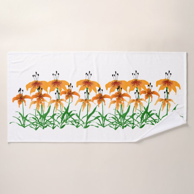 Tiger Lily Bath Towel (Bath Towel)