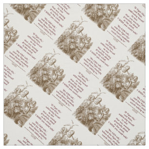 Tiger-Lily Can Talk Worth Talking To Wonderland Fabric