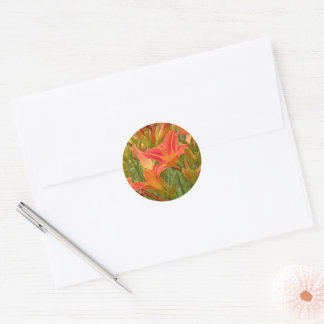 Tiger Lily Classic Round Sticker