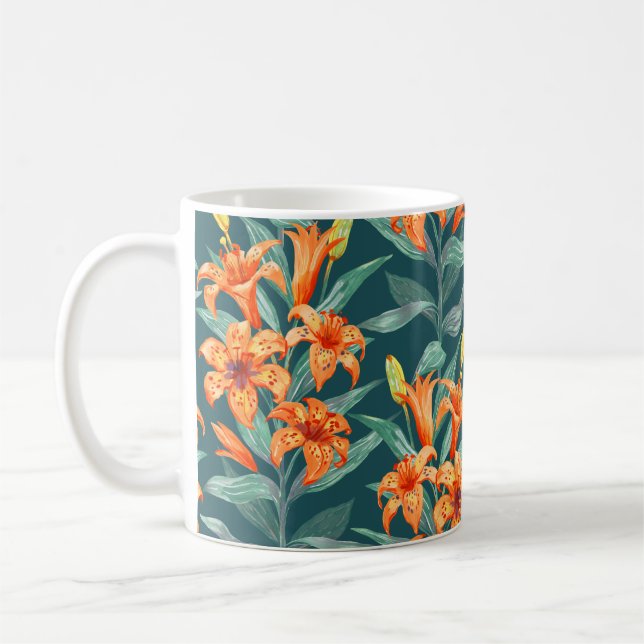 Tiger Lily Coffee Mug (Left)