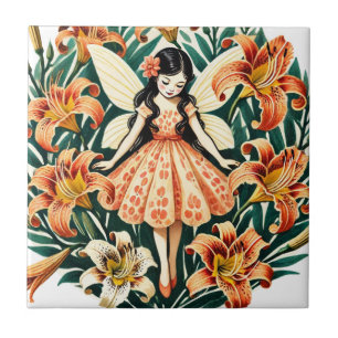 Tiger Lily Fairy Tile