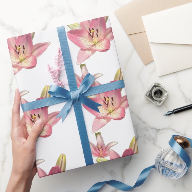 Tiger Lily Flower Wrapping Paper (Gifting)