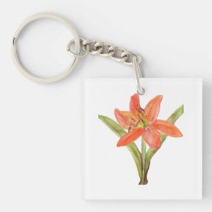 Tiger Lily Keychain